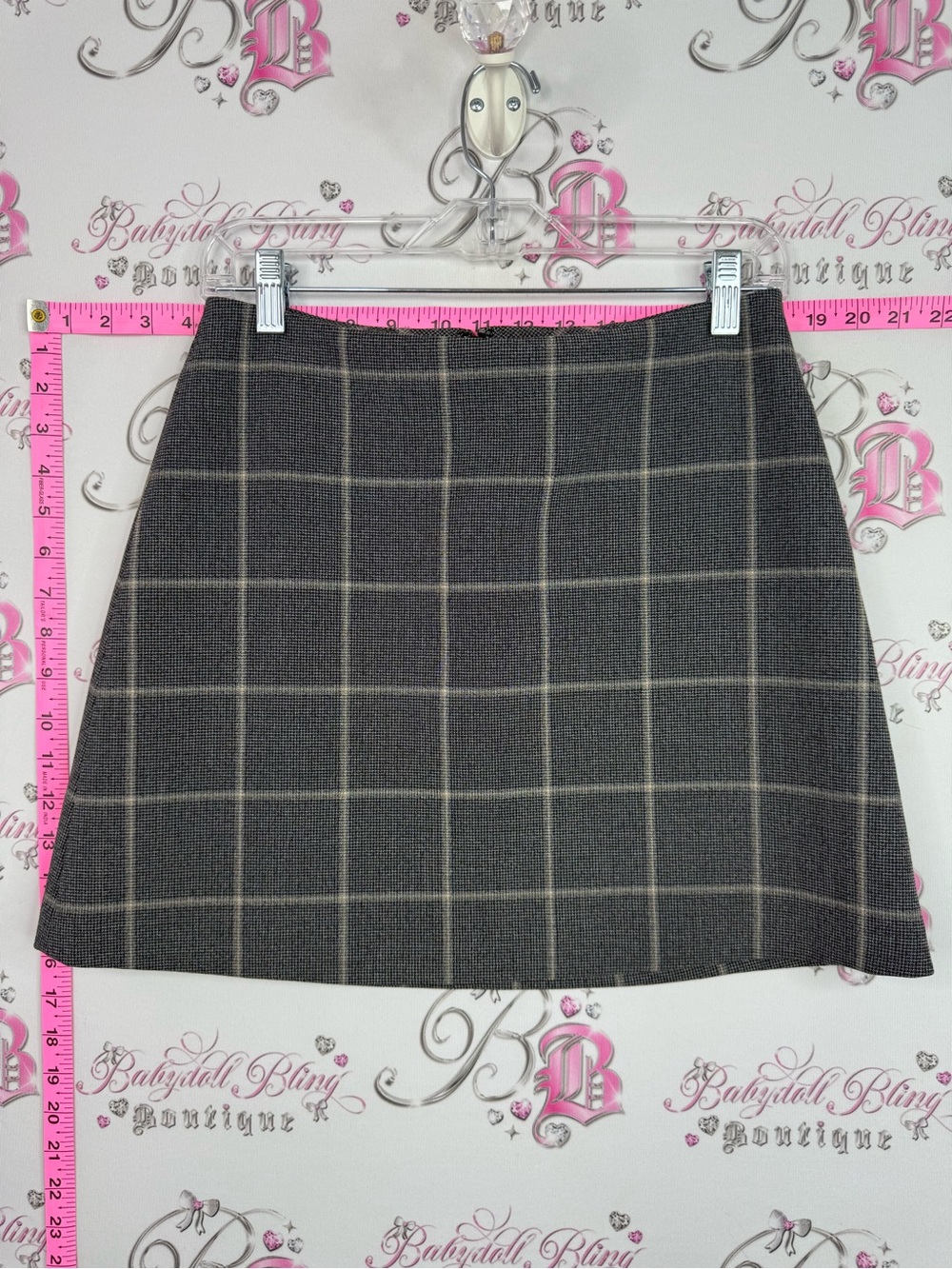 Wilfred aritzia skirt plaid Gray Windowpane Mini Skirt